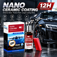 Revêtement céramique nano 50 ml, kit de protection de peinture automobile professionnel pour brillance, effet hydrophobe et detailing automobile