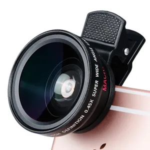 0.45x Super Wide Angle And 15x Micro Phone Lens Cell Phone Camera Lens For iPhone14 X Xs Max Xr For Galaxy