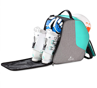 Vente en gros OEM RPET personnalisé, sacs à bandoulière de rangement d'équipement de ski en plein air, sac de chaussures de sport recyclé imperméable