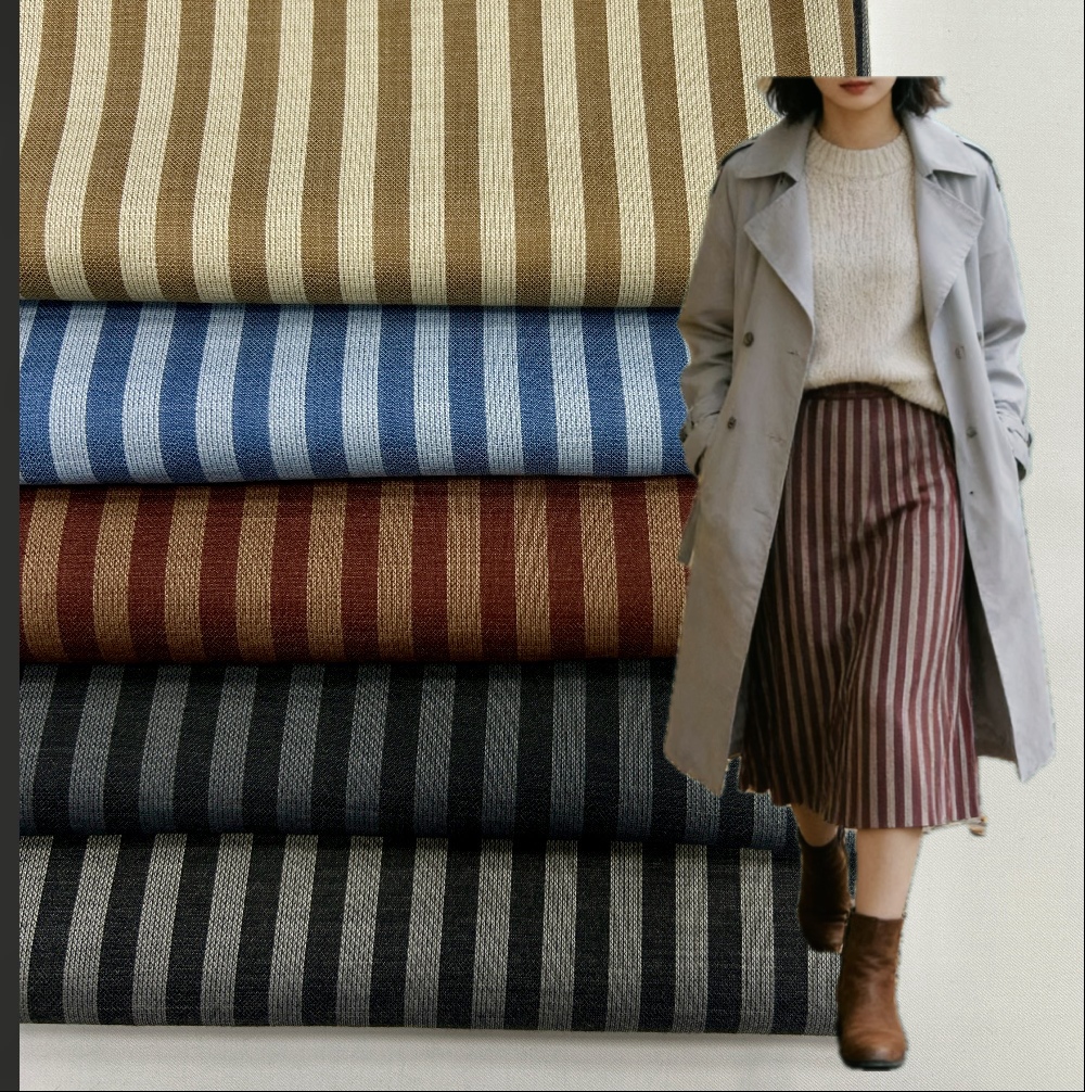 Wholesale Polyester Rayon Cotton Yarn Dyed 250gsm Stripe Tartan Check Plaid for Boys Girls Children's Clothing Eco-friendly