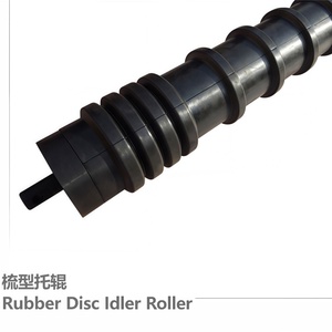 HDPE cao su-tráng trọng lực truyền đạt Con lăn băng tải vành đai tải con lăn - Product Image 1