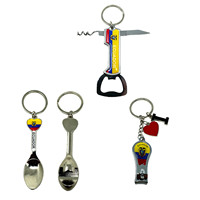 Porte-clés personnalisés en vrac d'Équateur - Cadeaux souvenirs ronds en métal et plastique avec designs personnalisés pour les fans et les voyageurs