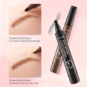 <span class=keywords><strong>Crayon</strong></span> à sourcils micro de haute qualité avec 4 pointes, noir et <span class=keywords><strong>brun</strong></span>, rehausseur de sourcils, longue durée, imperméable - Product Image 4