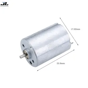 JL-RF370 motor dc disikat, Printer pompa vakum udara 24.4mm 3-12V 3000-9000RPM untuk mesin tato Putar