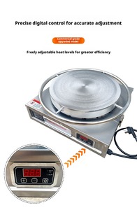 Plancha Eléctrica Antiadherente para Panqueques de 400 mm, Placa Única, Control de Temperatura 150-250 °C ° C 1500-2000W Volteo Manual - Product Image 6