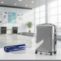Film souple en PVC transparent pour protection de valise - Couche anti-rayures et anti-poussière pour la sécurité en voyage