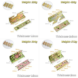 Phụ Kiện Phần Cứng Vô Hình Kết Nối Giường Treo Khung Bản Lề Dầm Giường Hình Chữ U Sửa Chữa Khung Kim Loại Dập Các Bộ Phận - Product Image 4