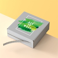 Nouvelle boîte d'expédition écologique réutilisable avec bande de déchirement, emballage carré en carton format avion sur mesure pour emballage cadeau de détail