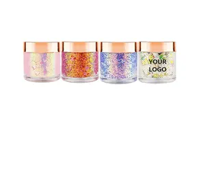 Wholesale face and body festival painting supplies cosmetic makeup eyeshadow chunky Glitter face gel