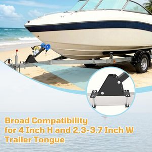 Support de treuil réglable pour <span class=keywords><strong>remorque</strong></span> de bateau avec rouleau réglable en hauteur de 5,5 po à 20,4 po, compatible avec une barre de remorquage de 2,3 po à 3,7 po - Product Image 4