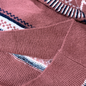 Plus Size <b>Women</b> Knit Sweater Mock Neck Jacquard Pullover Long Sleeve Crew Neck <b>Christmas</b> <b>Jumper</b> - Product Image 6