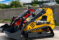 Mini-chargeuse compacte multifonctionnelle CYV diesel avec godet de 0,08 m, tarière, trancheuse et accessoires en option