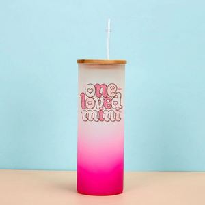 Gobelet en verre droit personnalisable de 20 oz avec une silhouette élégante pour les cadeaux d'entreprise - Product Image 2