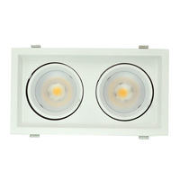 Square COB Gimbal LED Tersembunyi Down Light Adjustable Jasa Pasang Downlight