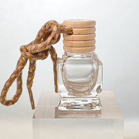 Flacon de parfum en verre pour voiture, forme bouteille, 8 ml, luxueux, 10 ml, flacons de gel vides rechargeables avec boîte et bouchon à vis