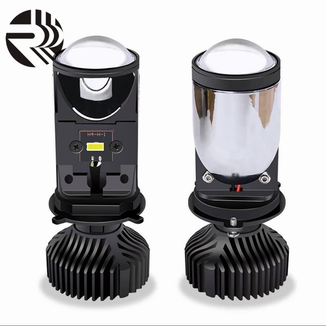 Super Bright H4 Mini Bi-LED Projector Lens High&Low Beam Led Car Light H4 Bulb Projector Headlight 6000K