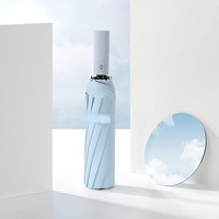 Parapluies UV de haute qualité OEM en gros, avec boîte cadeau, protection double armature, résistants au vent, parapluie personnalisé avec LOGO, ouverture automatique