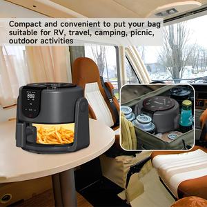 2025 Friteuse à <span class=keywords><strong>air</strong></span> multifonctionnelle Chaudière combinée 2L Taille compacte pour cuire pour 1-2 personnes Friteuse à <span class=keywords><strong>air</strong></span> numérique sans huile et sans fumée - Product Image 6