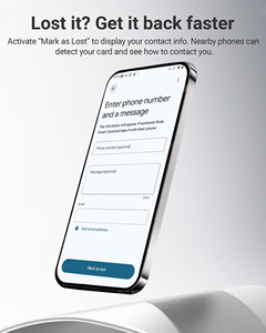 Super Mini Ultra-Thin Smart Air Tag GPS Tracker Locator Device Magnetic Charging Find My Card for <b>Wallet</b> - Product Image 5