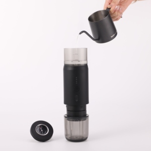 2026 New Arrival Wholesale Self Heating <b>Portable</b> Espresso <b>Coffee</b> <b>Maker</b> 2 In1 15 Bars Car Camping Travel Machine Stainless Steel - Product Image 2