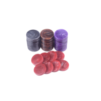 Pions de Backgammon en Résine Nacre Personnalisés, Pièces de Remplacement Durables, 500 Pièces, Jeu de Société Stratégique Classique
