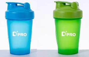 كوب خلط محمول مانع للتسرب بسعة 400 و600 مل مع مقياس لمسحوق البروتين، كوب للشرب المباشر - Product Image 6