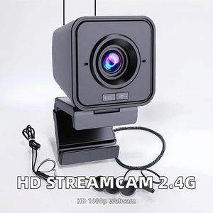 2.4G không dây <span class=keywords><strong>Webcam</strong></span> 1080P 2MP với mic, 86 ° FOV, pin sạc cho văn phòng nhà/lớp học trực tuyến - Product Image 4