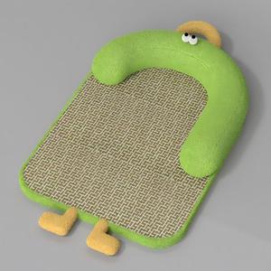 Cama Cueva para Gatos con Diseño de Dibujos Animados, Gris, de Piel Sintética Suave, para Todas las Estaciones - Product Image 3