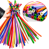 260q Twist Ballon Kualitas Terbaik Ramah Lingkungan Praktis Pesta Pelangi Biru Dongker Teal Merah Pastel Putih Mutiara Lateks 260 Balon Panjang