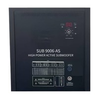 Subwoofer actif haute puissance Audiopeak SUB9006-AS 2500W RMS, double woofer de 18 pouces, port XLR, protection thermique, scène, live, professionnel