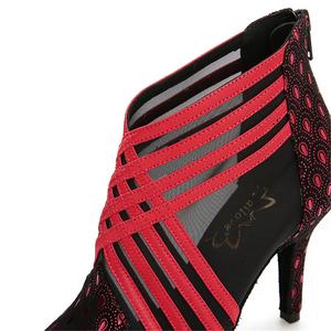 Botas de Jazz de Moda para Mujer, Zapatos de Baile de <span class=keywords><strong>Salsa</strong></span> con Tacón Alto y Suela Suave, Zapatos de Actuación en Interiores para Adultos - Product Image 4