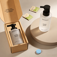 Flacon pompe moussant pour savon liquide facial 350 ml, couleurs et logos personnalisés, flacon de savon pour les mains en verre de luxe