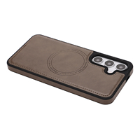Coque de téléphone magnétique sans fil en cuir PU pour Samsung A15 A16 A17 A26
