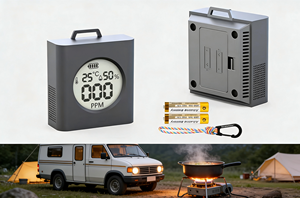 <span class=keywords><strong>Détecteur</strong></span> de sécurité incendie portable avec capteur électrochimique, écran LCD, alimentation par batterie, sécurité industrielle, inspection domestique, <span class=keywords><strong>camping</strong></span>-<span class=keywords><strong>car</strong></span>, <span class=keywords><strong>camping</strong></span> - Product Image 3