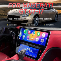 Autoradio Android et commande de climatisation à double écran pour Maserati Granturismo GT 2007-2017, plusieurs couleurs