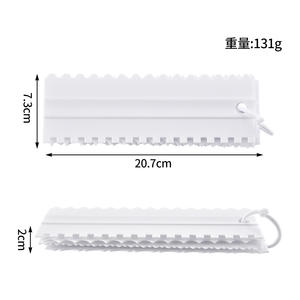 Ensemble de grattoirs en plastique, outil de pâtisserie double face, 4 pièces, pour la glace au beurre, la glaçage et la découpe de la pâte, rectangulaire, antiadhésif - Product Image 5