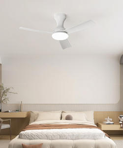 Ventilateur de plafond intelligent moderne avec lumière - Contrôle par application/télécommande, 42 pouces, 3 pales, LED dimmable, moteur DC silencieux et économe en énergie, 6 vitesses - Product Image 3