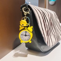 Mini réveil porte-clés de haute qualité, créatif et coloré, pendentif horloge portable, décoration de sac, cadeau pour machine à griffes