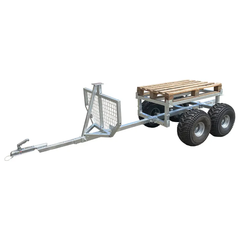 High Quality Galvanized Timber Trailer/forest /wood /Atv Using Trailer With Cover Of The Optional