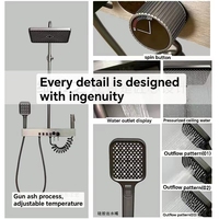 Ensemble de douche à affichage numérique à température constante