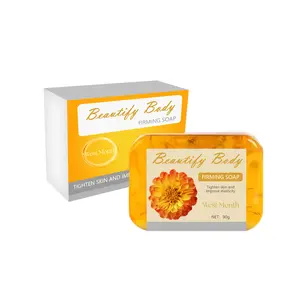 West & month orange skin body soap compact shaping moisturizing skin deep body cleansing slimming soap 90g