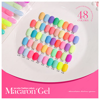 Juego de Esmalte de Uñas en Gel Macaron Premium JTING, 48 Colores, Cobertura Total, Esmalte de Uñas en Gel UV Pastel con Carta de Colores, Sin HEMA, Venta al Por Mayor OEM
