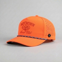 Casquette de Pickleball Personnalisée avec Logo – Vente en Gros, Haute Qualité, 5 Panneaux, Performance, Trous Découpés au Laser, Chapeau de Sport/Golf avec Sangle Réglable