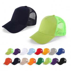 Bordado de marca personalizado promocional, logotipo de algodón en blanco 5 6 paneles gorra de camionero eventos malla gorra deportiva/ - Product Image 1