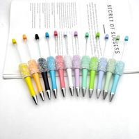 Nouveau stylo à billes AB Sugar Bead DIY, stylo à billes diamant haute transparence, couleur macaron fantaisie, stylo à billes mignon