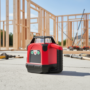 Nivel Láser Rotatorio de 2650 pies, Láser Rojo Autonivelante Horizontal con Trípode, Receptor y Control Remoto - Product Image 2