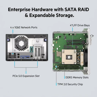 Nuevo Servidor de Almacenamiento de Archivos Mini Tower 4 LFF sin Discos, RAM DDR5, Gestión Remota ILO6, HPE ProLiant MicroServer Gen11 en Stock