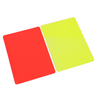 Kit de Tarjetas Rojas y Amarillas para Árbitro de Fútbol con Funda de Cuero, Registro del Árbitro, Tarjetas Amarillas y Rojas