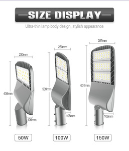 Lampadaire LED extérieur 50W/100W/150W en aluminium moulé sous pression pour parking avec capteur de mouvement IP66 Alimentation CA FL-LD-JR1 Mo - Product Image 3