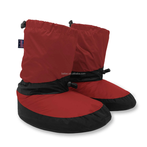 Chaussons d'hiver ultralégers en duvet d'oie Chaussons d'extérieur d'intérieur Tente chaude Bottes souples pour hommes et femmes avec sac de rangement - Product Image 5
